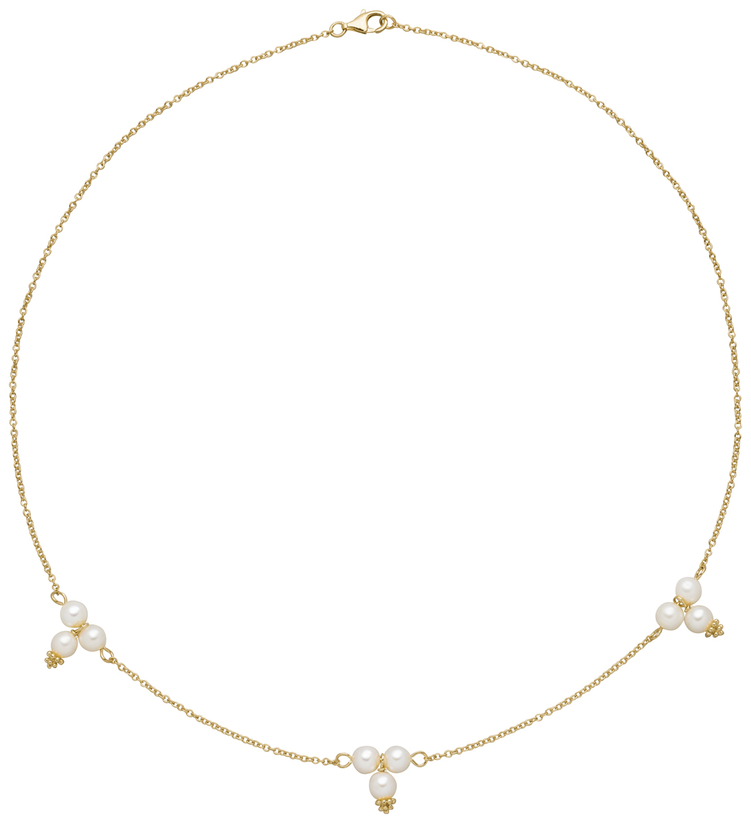 Collier mit Perlen verg.
