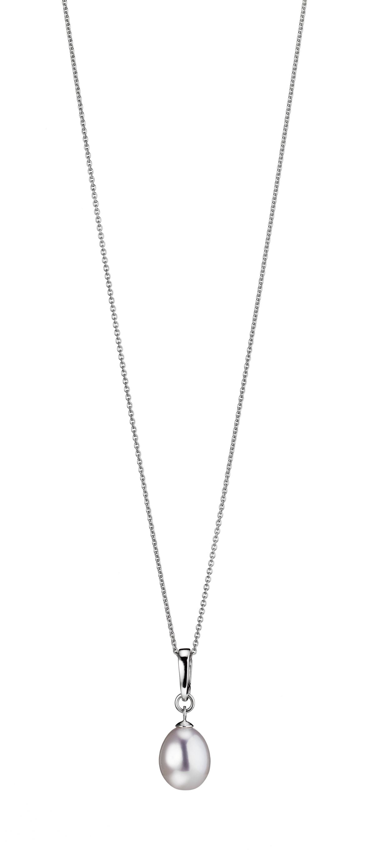 Kette mit Anhänger Süßwasserperle Tropfen