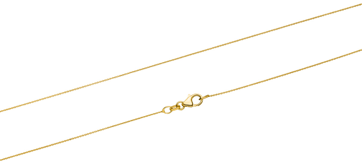 Kette mit Perlenanhänger Gelbgold mit 6 Diamanten - Akoya rund weiß