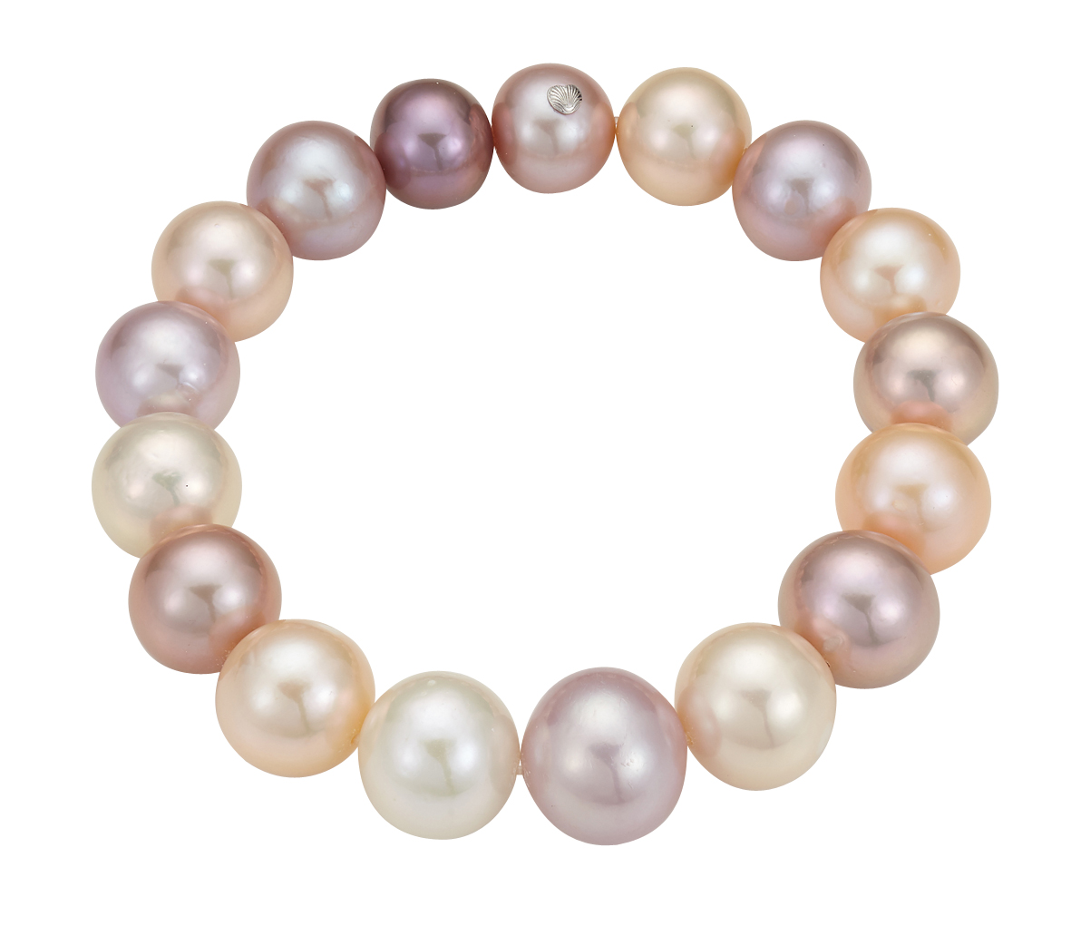 PR7-22 Perlenarmband  Edison- Süßwasser rund natur multicolor