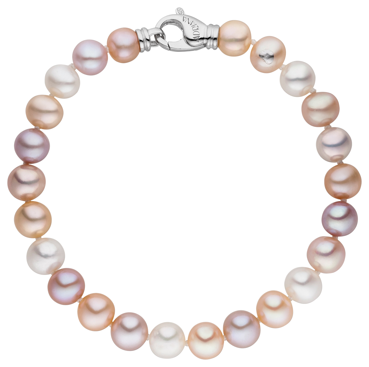 M10-7 Perlenarmband Süßwasser multicolor