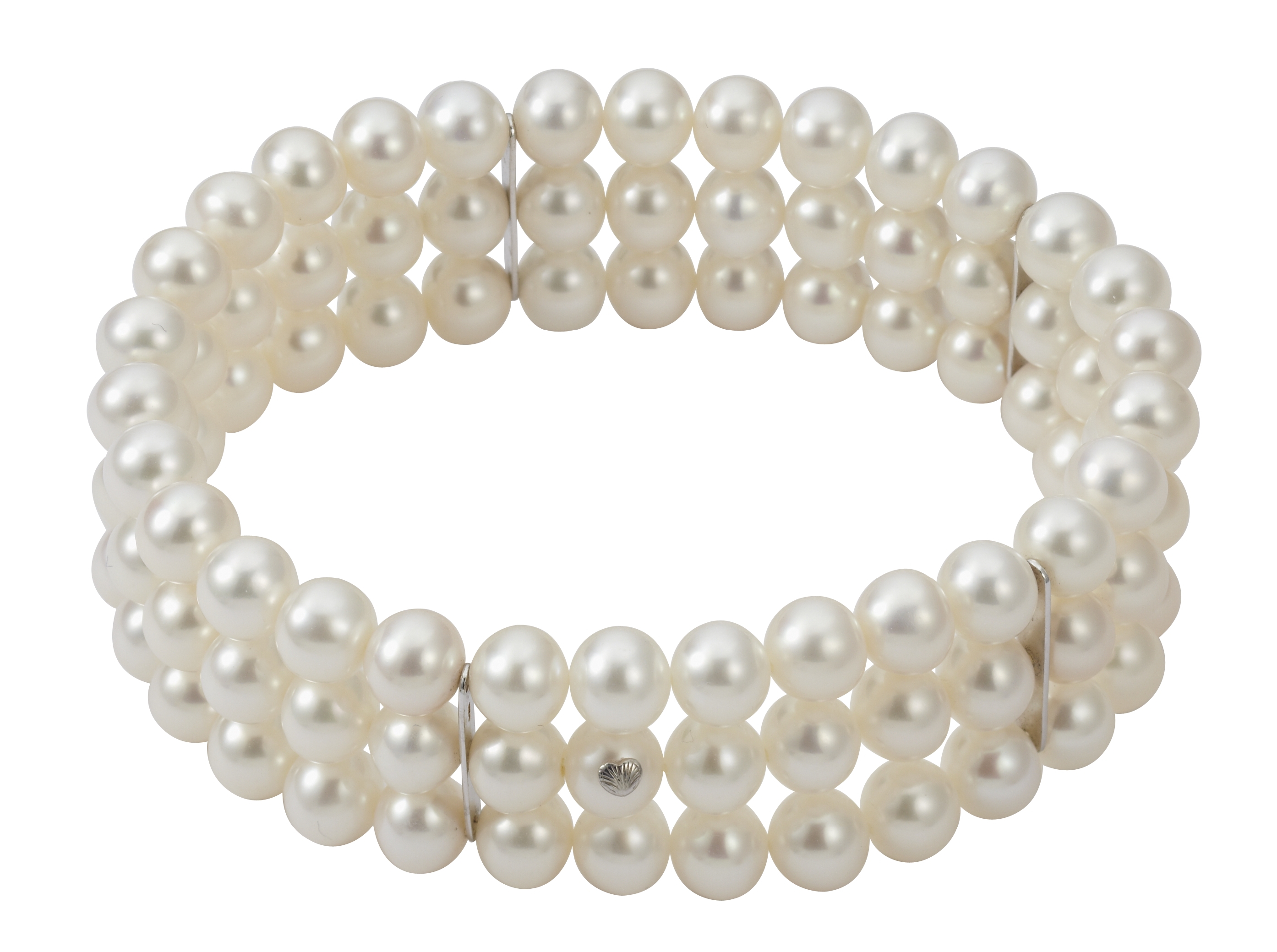 Dreireihiges Perlenarmband
